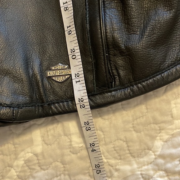Women's Large L Harley-Davidson Leather Jacket 98136-03VW Front Vented Embossed - Picture 10 of 13